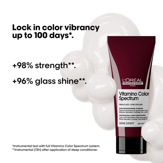 [Vitamino Color Spectrum]
Deep Conditioner for all colored hair.
