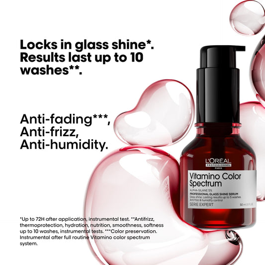 [Vitamino Color Spectrum]
Glass Shine Serum for all colored hair.
