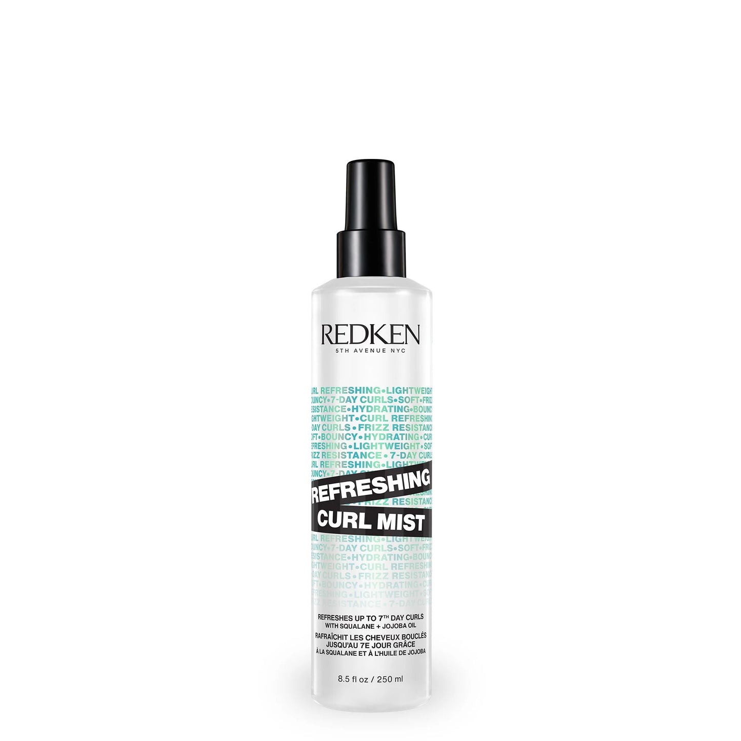 REFRESHING CURL MIST
A lightweight, leave-in spray that refreshes deflated curls between washes.